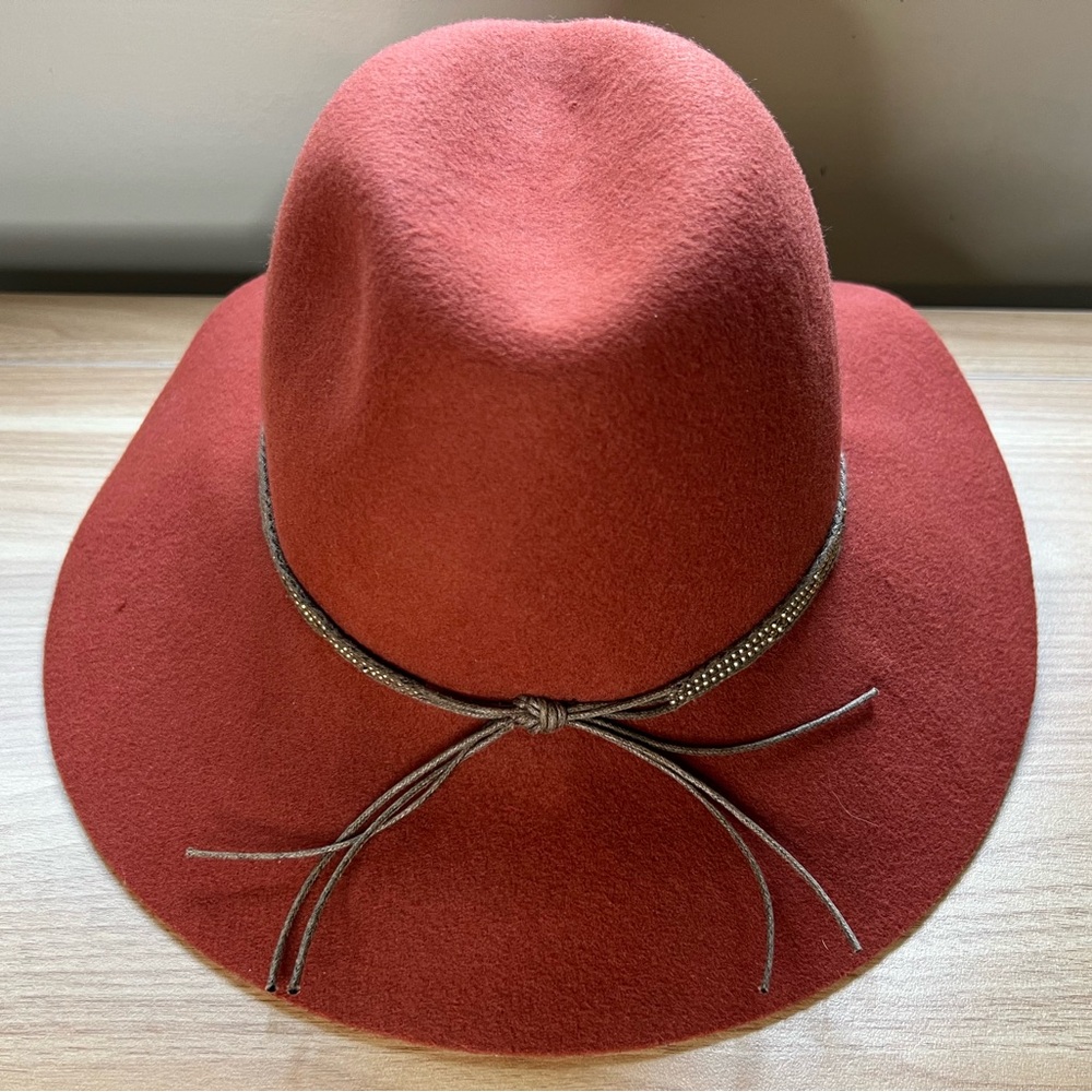 Lucky Brand Wool Felt Wide-Brim Hat - Rust Color - Picture 15 of 16